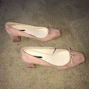 Zara Basic tan heels